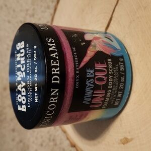 Onyz Bathhouse Unicorn Dreams Foaming Body Scrub Moroccan Oil NEW